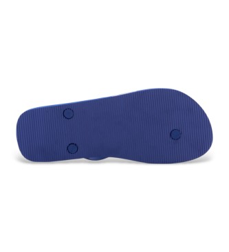 Emporio Armani Gummiflipflops mit blauem Logo