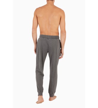 Emporio Armani Garment geverfde grijze pyjamabroek