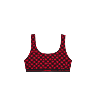 Emporio Armani Maroon Vichy Holidays bralette-bh