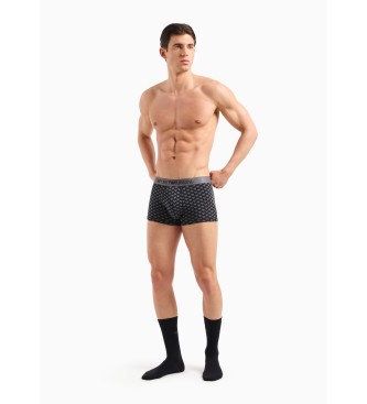 Emporio Armani Gift set of boxer shorts and socks with Holidays fantasy grey, black