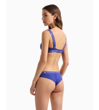 Emporio Armani Set van twee paarse Iconic Logoband slips