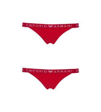 Emporio Armani Set van 2 teenslippers Iconic Logoband rood