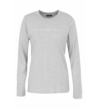 Emporio Armani T-shirt Iconic Logoband gris