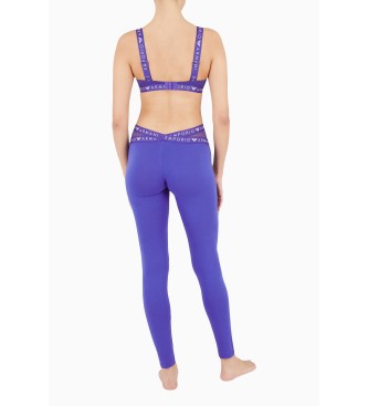 Emporio Armani Iconic Logoband lilac homewear leggings