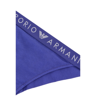 Emporio Armani Slip brasiliano iconico Logoband blu