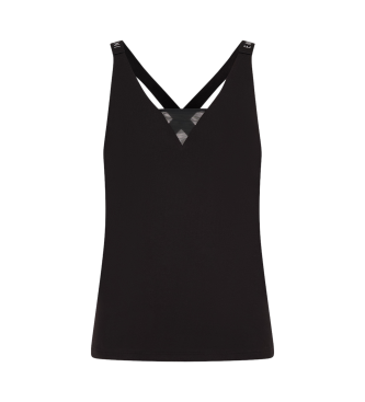 Emporio Armani Iconic Logoband vest black