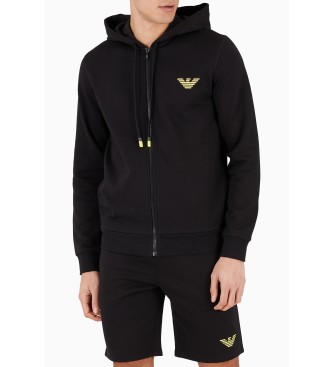 Emporio Armani Sweatshirt med logo, sort