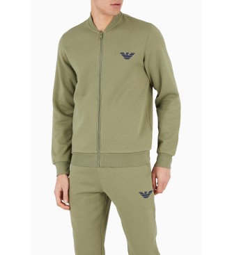 Emporio Armani Ikonisk sweatshirt i frott, grn