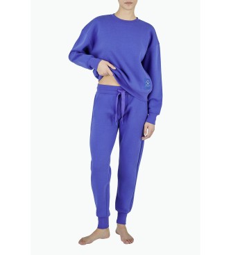 Emporio Armani Pantalon Iconic Terry lilas