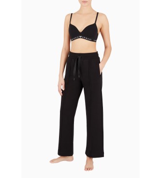 Emporio Armani Calas de pijama Iconic Terry preto