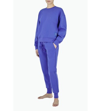 Emporio Armani Close-Iconic Terry sweatshirt lilac