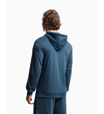 Emporio Armani Frottee-Sweatshirt blau
