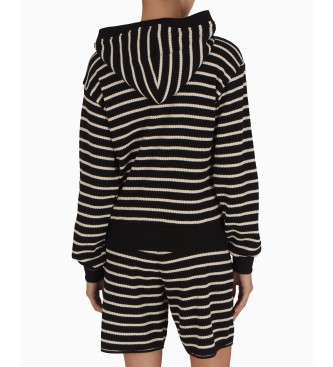 Emporio Armani Loungewear vaffelsweatshirt sort