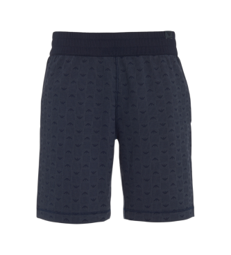 Emporio Armani Loungewear Bermuda Blauw