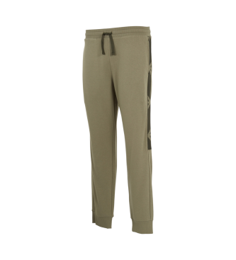 Emporio Armani Loungewear trousers with green cuffs