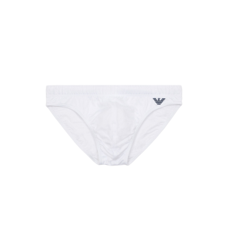 Emporio Armani Slip da bagno bianco essenziale