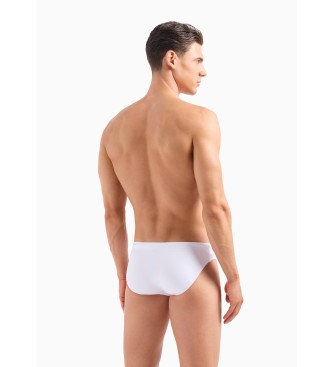 Emporio Armani Slip da bagno bianco essenziale