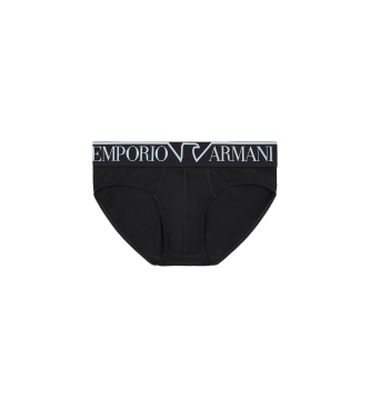 Emporio Armani Slip avec bande logo noir