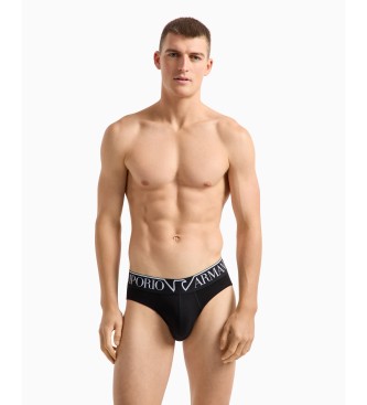 Emporio Armani Slip con fascia logata nera