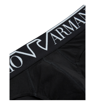 Emporio Armani Calzoncillo slip con banda con logotipo negro