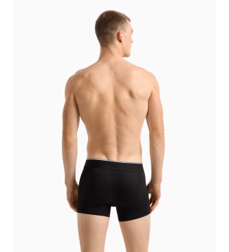 Emporio Armani BOXER IN COTONE ORGANICO CON MEGALOGO ASV nero