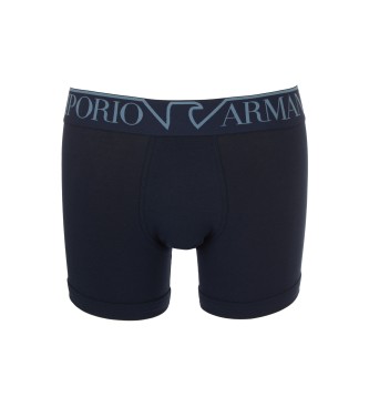 Emporio Armani BOXER IN COTONE ORGANICO CON MEGALOGO ASV BLU MARINO