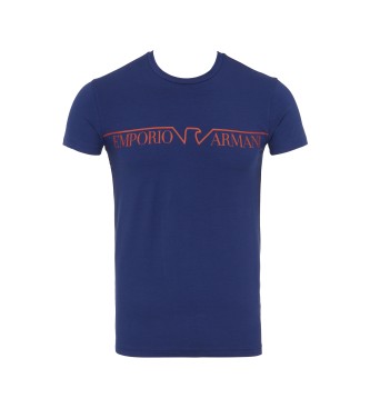 Emporio Armani Megalogo T-shirt blauw