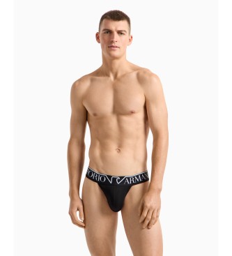 Emporio Armani String noir Megalogo