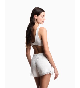 Emporio Armani Bermudas de noite brancas