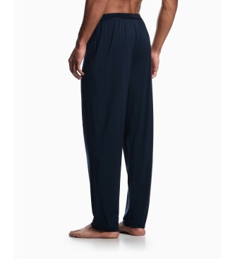 Emporio Armani Pantaloni morbidi Homie, blu navy