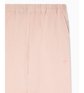 Emporio Armani Cal�as de noite cor-de-rosa