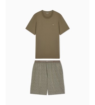 Emporio Armani Pijama Basic verde