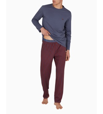 Emporio Armani  Pyjamas med tryckmix bl, rd