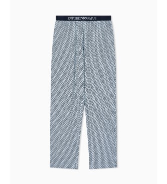 Emporio Armani Pyjama Pattern Mix navy