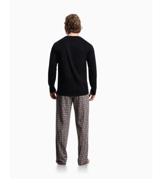 Emporio Armani Pajamas Pattern Mix black