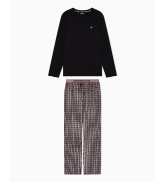 Emporio Armani Pajamas Pattern Mix black