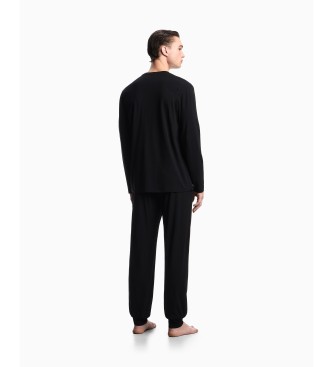 Emporio Armani Pijama Megalogo preto