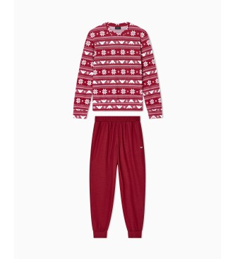 Emporio Armani Pijama de frias vermelho