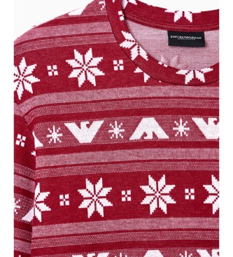 Emporio Armani Pijama de frias vermelho