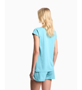 Emporio Armani Vsakodnevna pižama turkizna