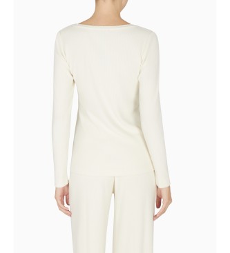 Emporio Armani T-shirt Warm Rib blanc
