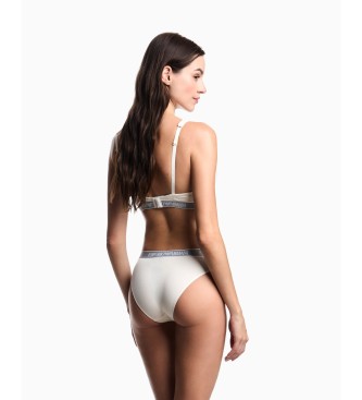 Emporio Armani Modrček z logotipom belo