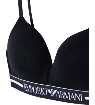 Emporio Armani Dnevni modrček črne barve