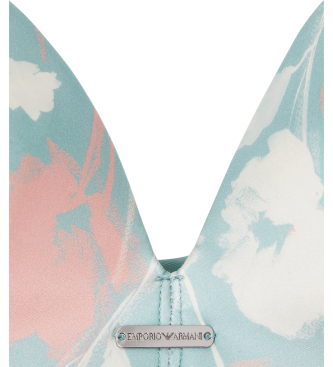 Emporio Armani Mikro satenast modrček modra