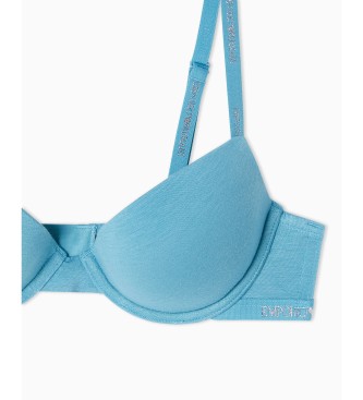 Emporio Armani Modrček modre barve