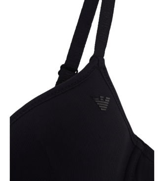 Emporio Armani Črn oblazinjen modrček