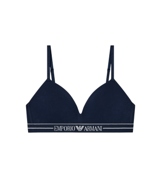 Emporio Armani Reggiseno a triangolo imbottito blu navy