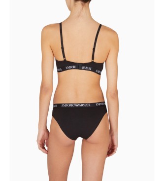 Emporio Armani Soutien-gorge triangle rembourr noir