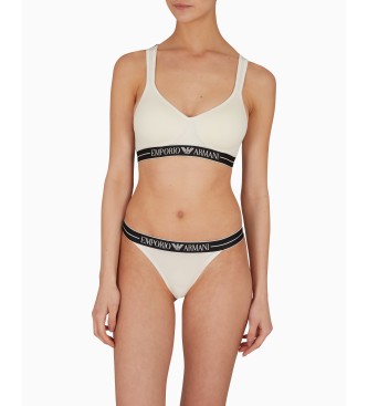 Emporio Armani Gepolsterter Triangel-BH mit weiem, ikonischem Band