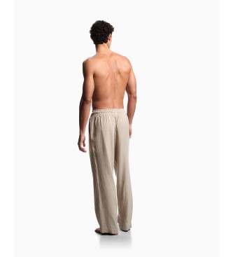 Emporio Armani Ton bež hlače